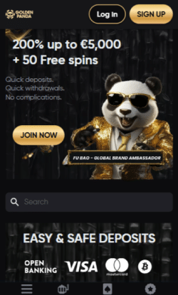Klik direct op de gouden sign up knop om een account aan te maken